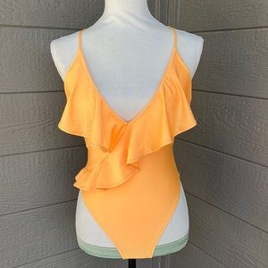 NWOT FN Cheeky Ruffled Bathing Suit